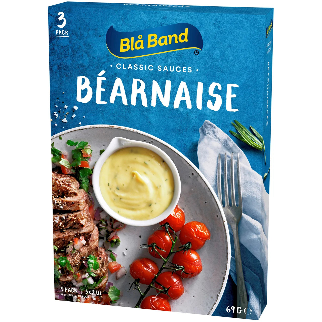 Blå Band Béarnaise Sauce – Swedish Powdered Béarnaise with Tarragon | 3-pack 600 ml (20.3 fl oz)