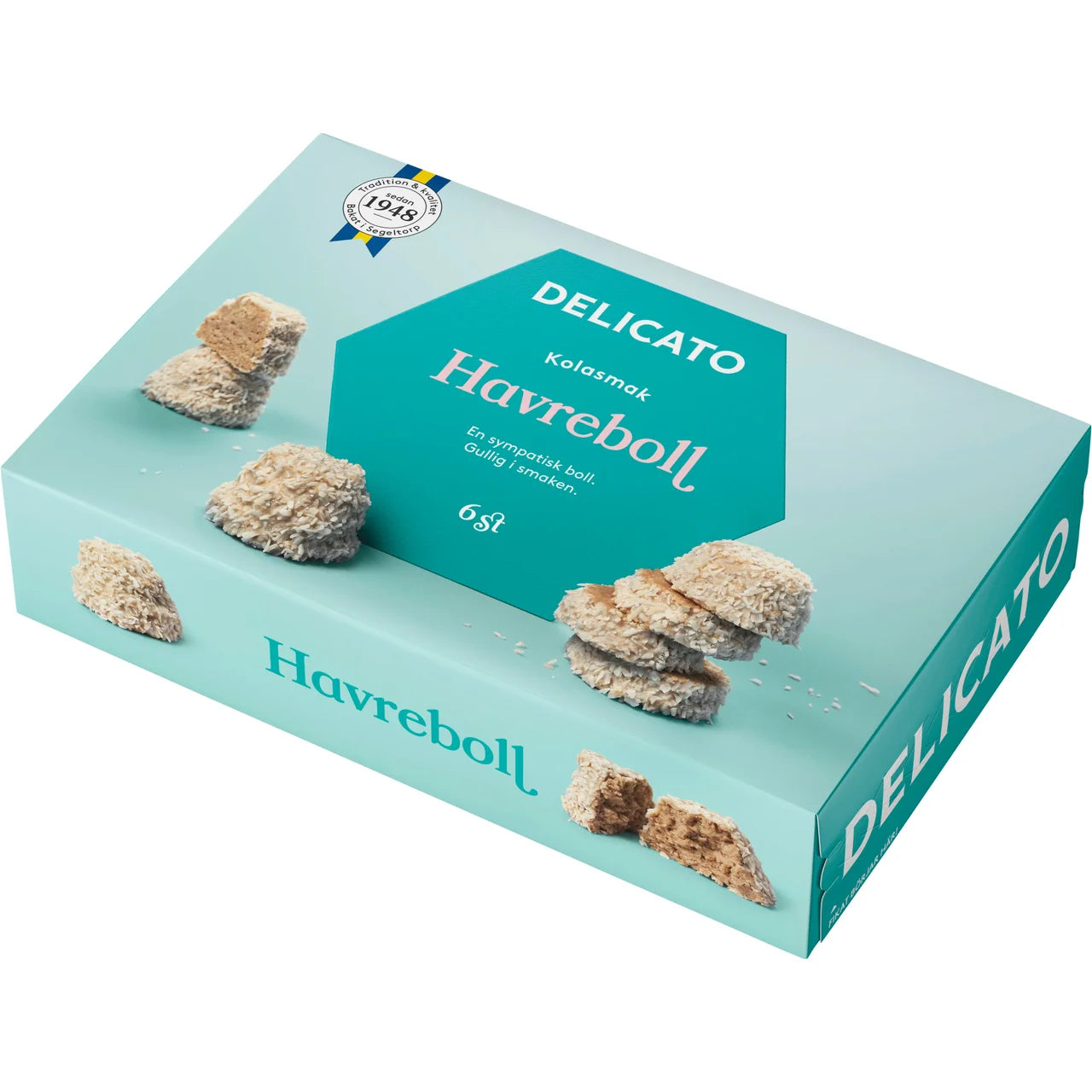 Delicato Havreboll 6-pack – Swedish Oat Balls with Coconut | 240g (8.47 oz)