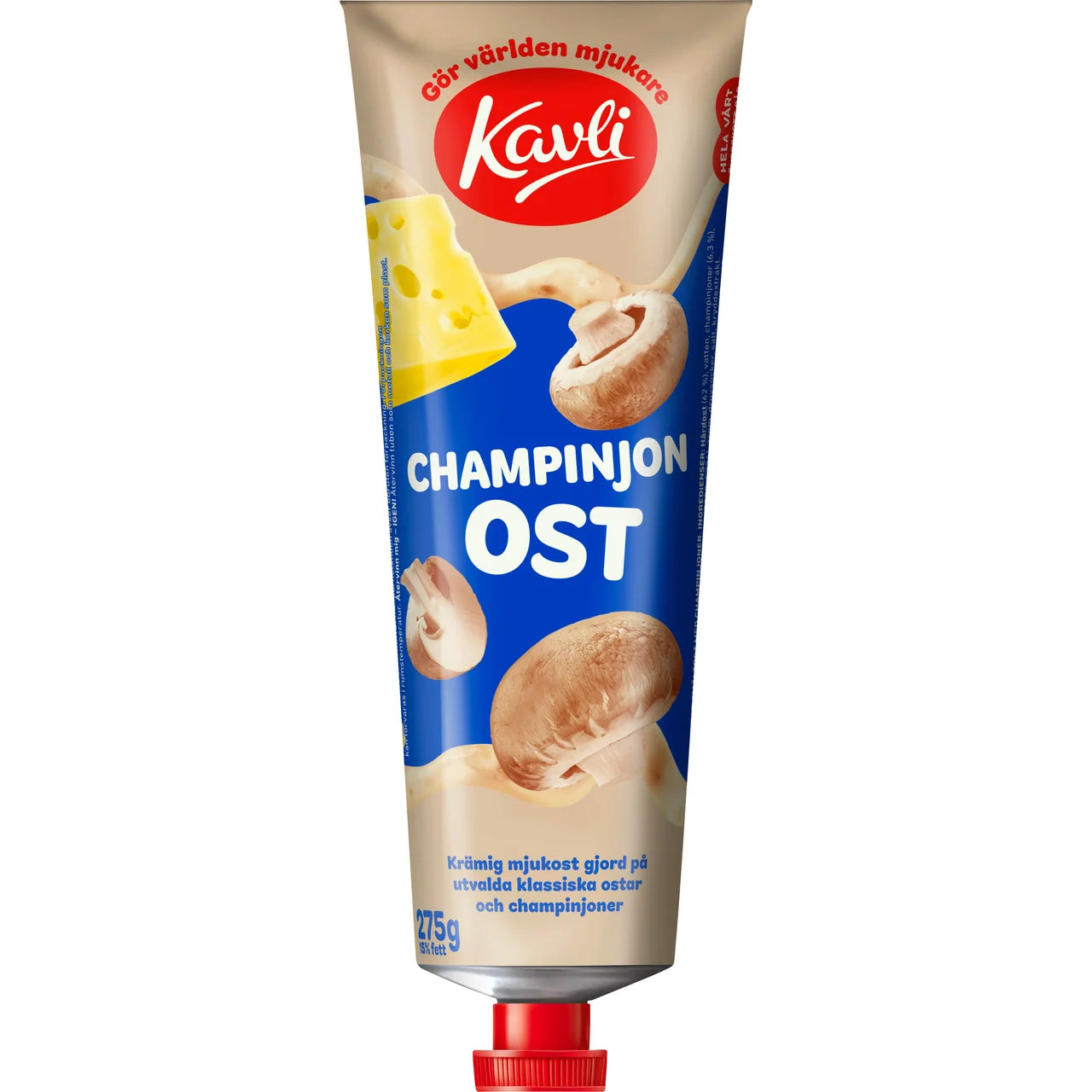 Kavli Mushroom Cheese Spread – Swedish Soft Cheese with Mushrooms | 275 g (9.70 oz)