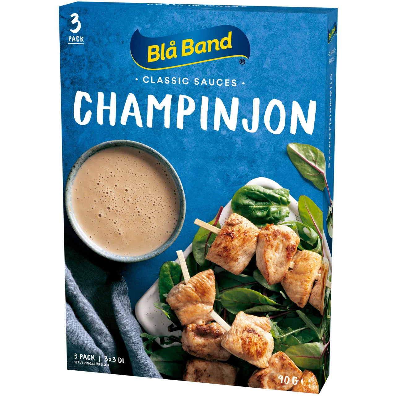 Blå Band Classic Mushroom Sauce – Creamy Champignon Sauce Mix | 3-pack 900 ml (30.4 fl oz)