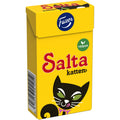 Fazer Salta Katten Pastilles – Swedish Salty Licorice Mini Pastilles in Pocket Tin | 38 g (1.34 oz)