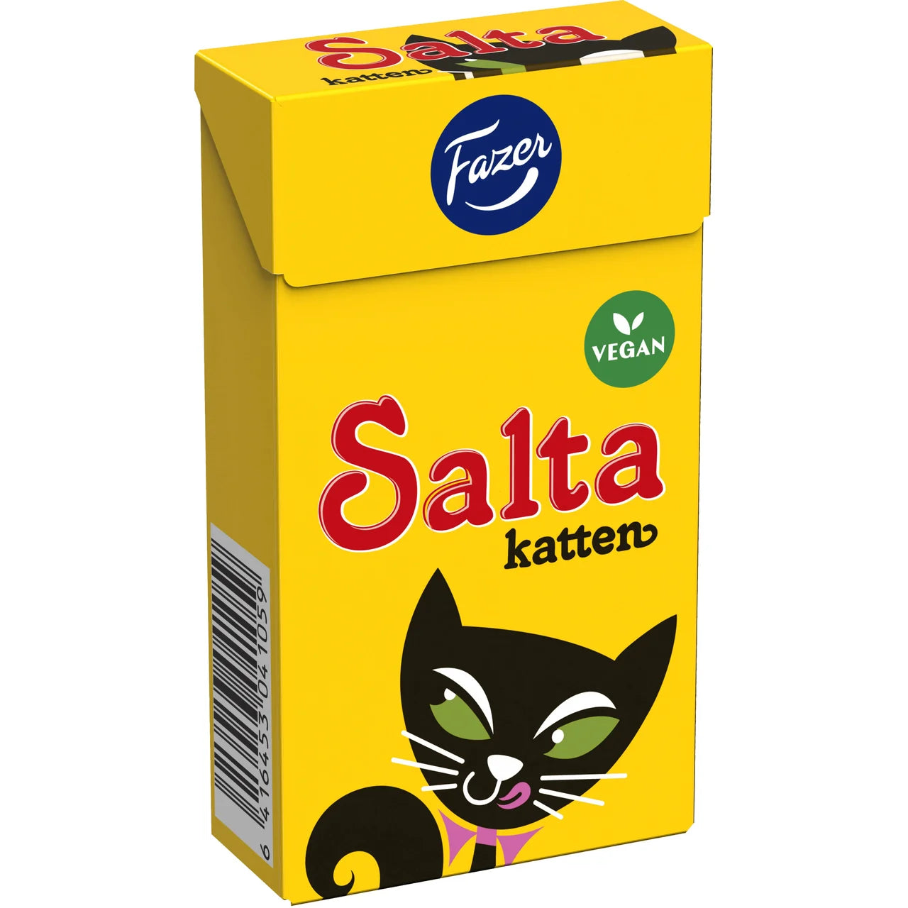 Fazer Salta Katten Pastilles – Swedish Salty Licorice Mini Pastilles in Pocket Tin | 38 g (1.34 oz)