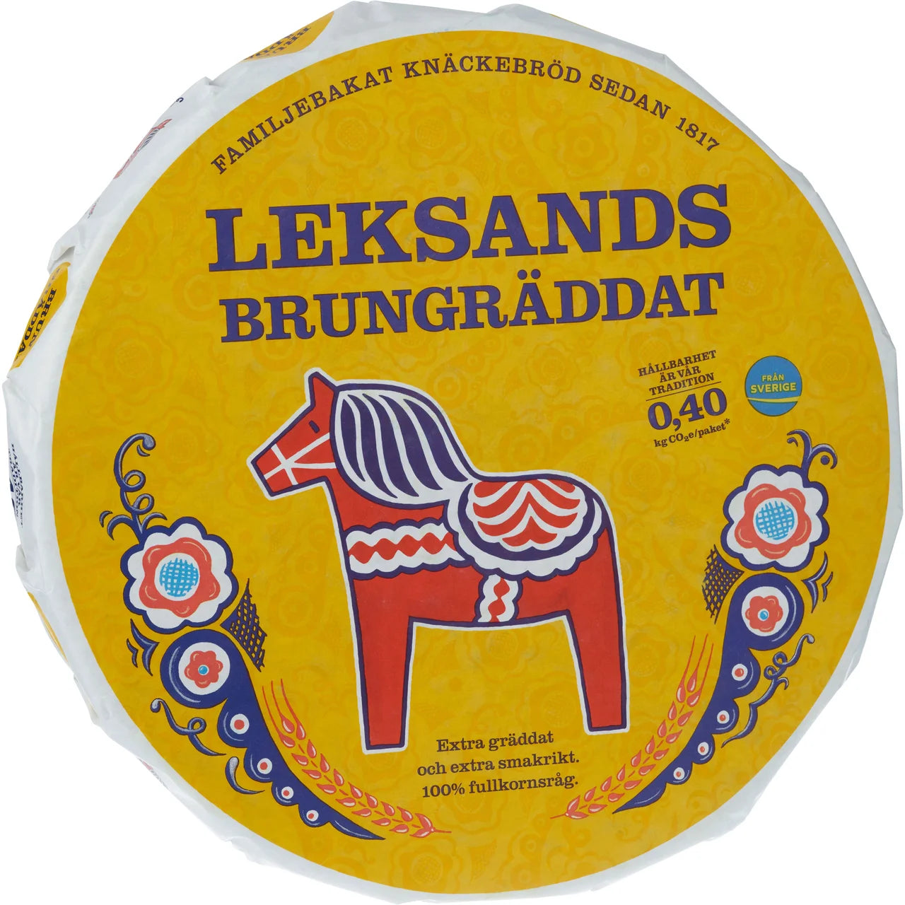 Leksands Brungräddat Knäcke – Dark-Baked Swedish Rye Crispbread Family Pack | 830g (29.28 oz)
