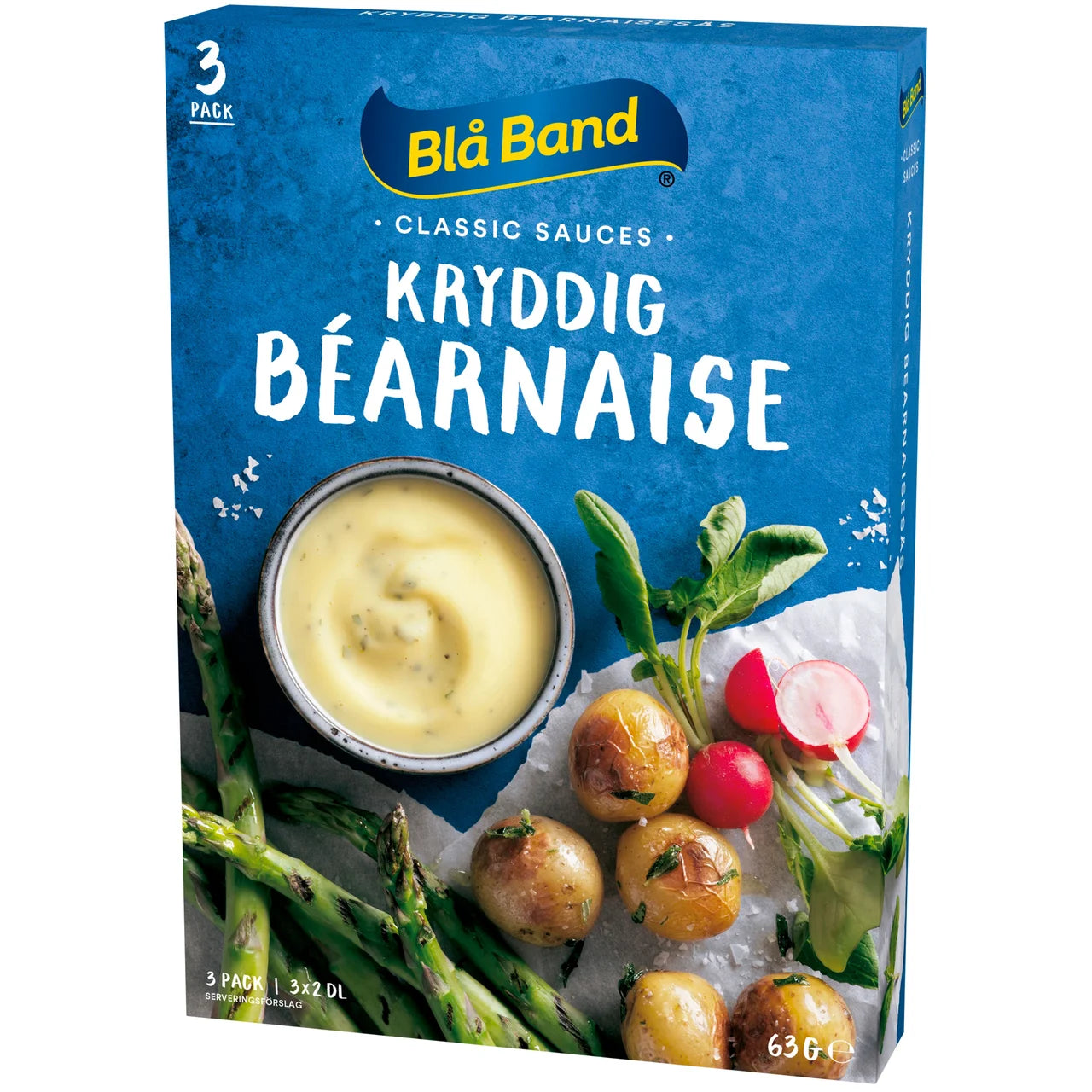 Blå Band Spicy Béarnaise Sauce – Bold Tarragon & Pepper Sauce Mix | 3-pack 600 ml (20.3 fl oz)