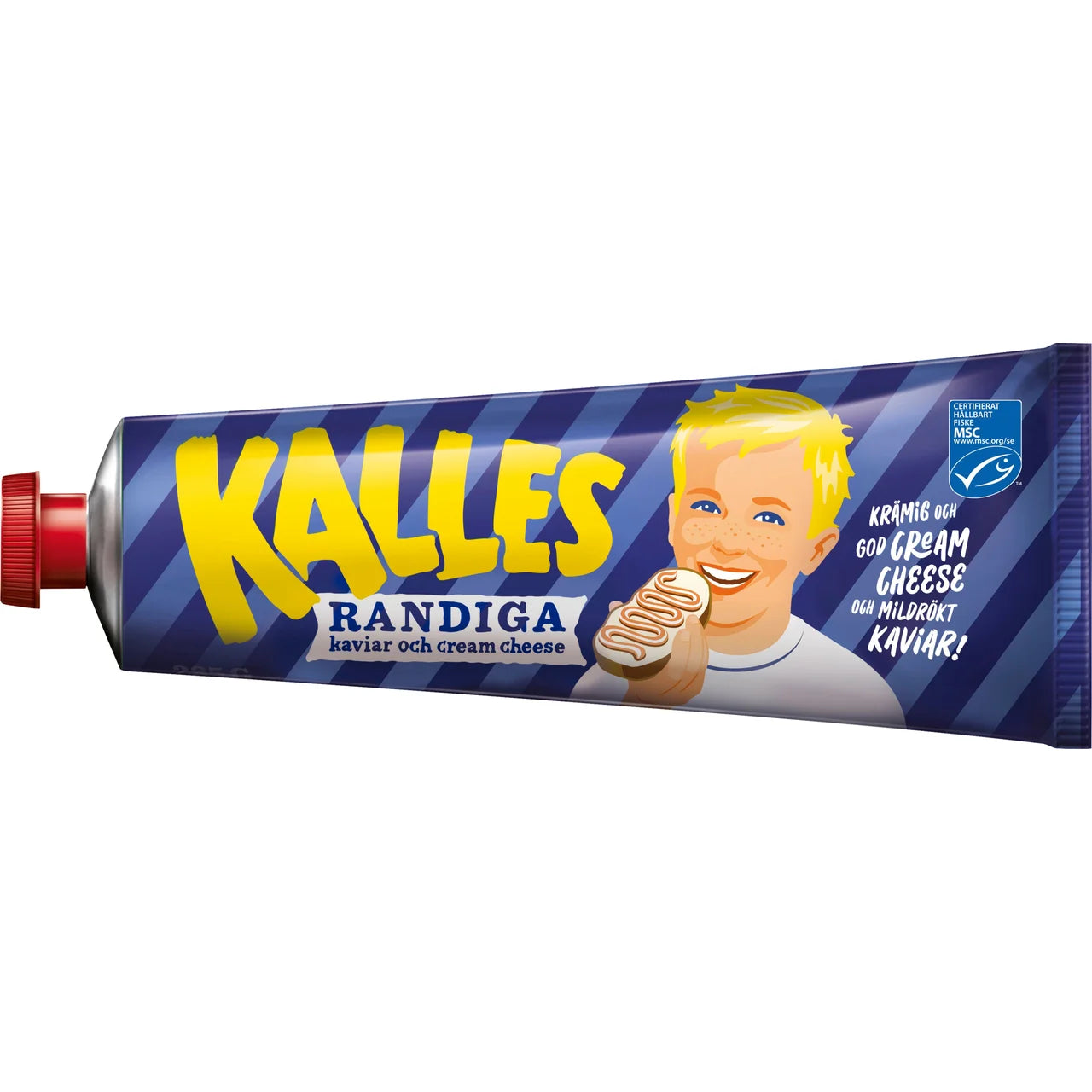 Kalles Kaviar Randig – Striped Swedish Creamed Smoked Cod Roe Spread | 285g (10.05 oz)