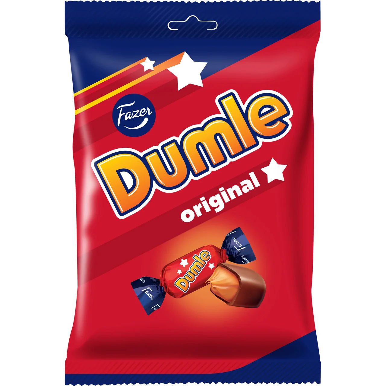 Fazer Dumle Original – Soft Chewy Toffee Coated in Milk Chocolate | 200 g (7.05 oz)
