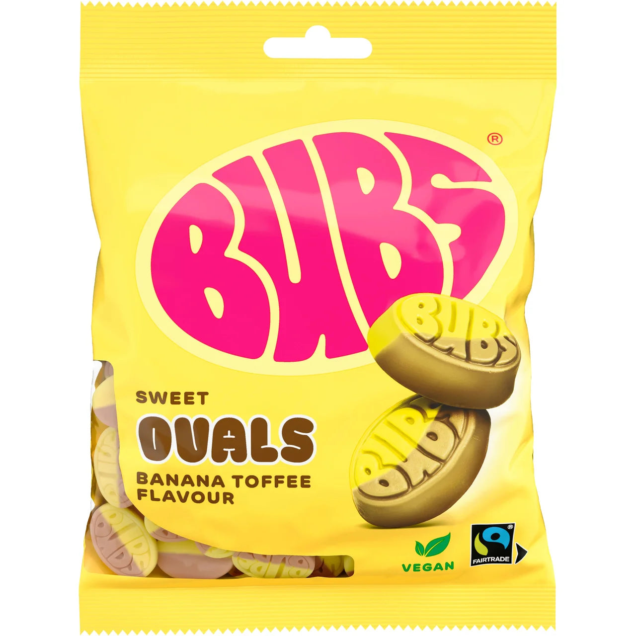 Bubs Goody Banana Toffee – Swedish Soft Foam Candy with Banana & Toffee Flavor | 90 g (3.17 oz)