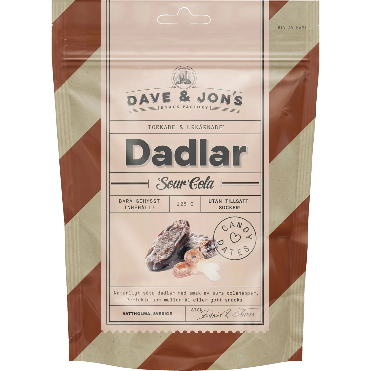 Dave & Jon's Dadlar Sour Cola – Date Snacks with Sour Cola Flavor | 125g (4.41 oz)