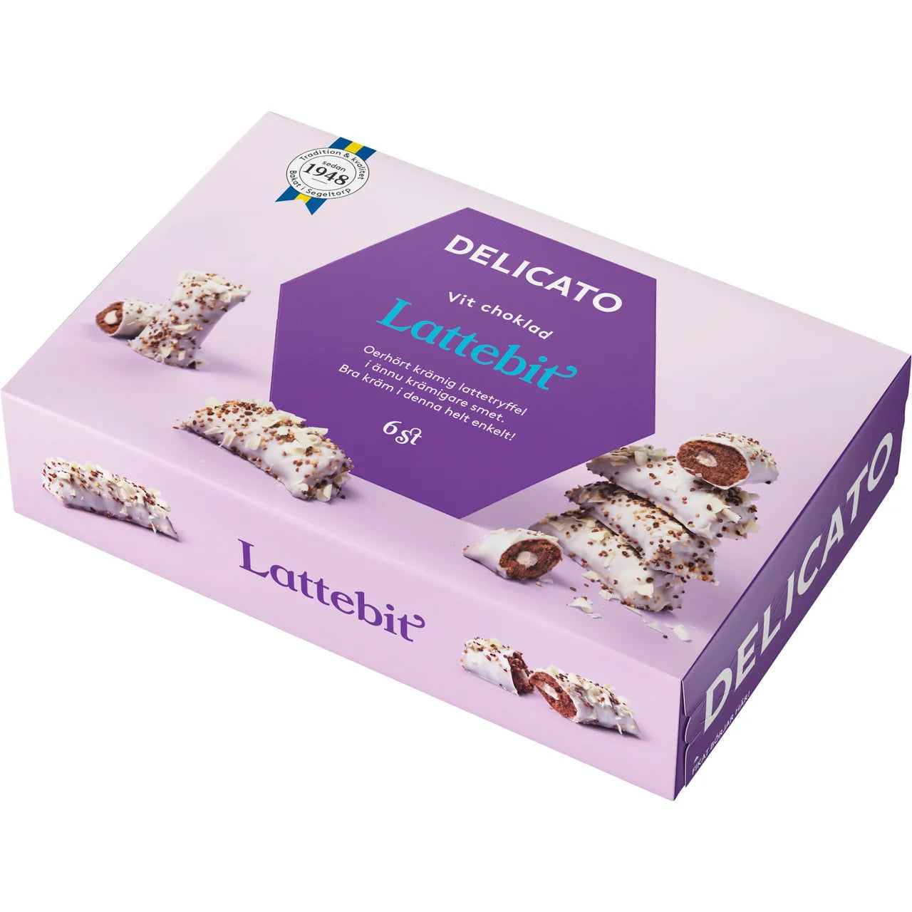 Delicato Lattebit Gluten-Free 6-pack – Swedish Latte-Flavored Café Bites | 180g (6.35 oz)