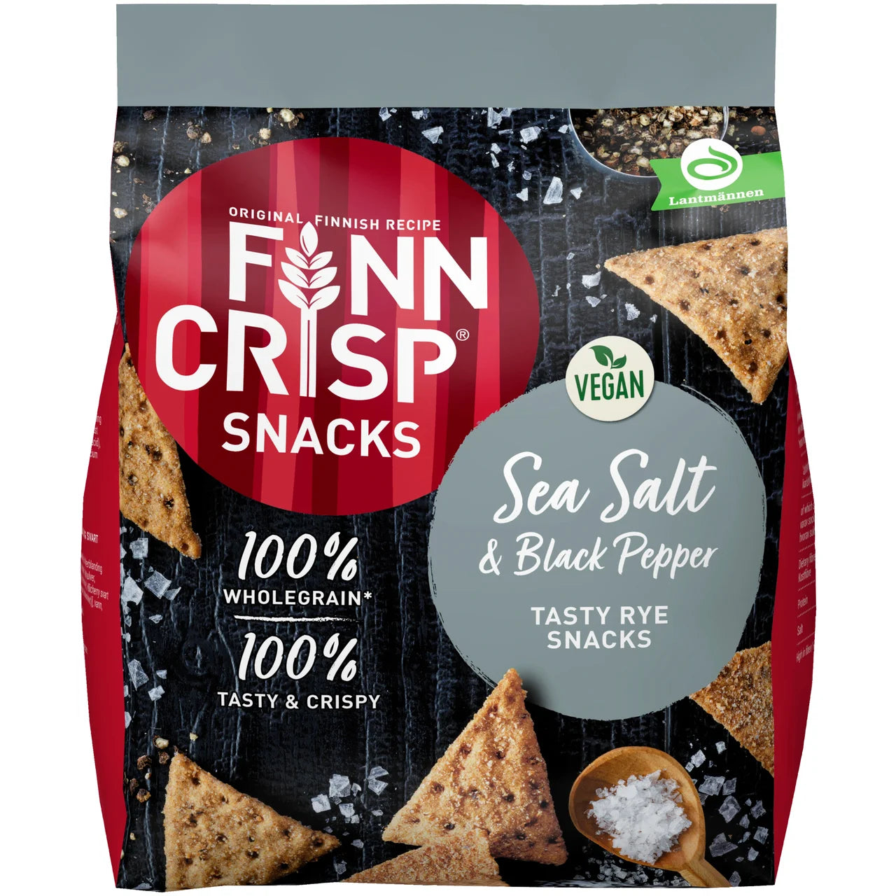 Finn Crisp Rye Snacks Sea Salt – Nordic Rye Crisps with Sea Salt | 150g (5.29 oz)