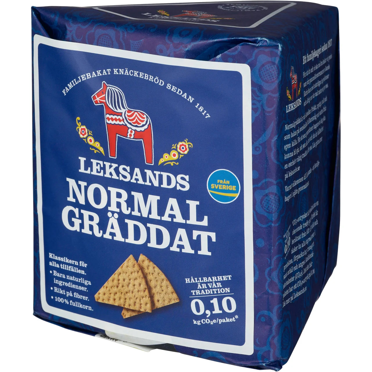 Leksands Knäckebröd Normalgräddat – Classic Swedish Crispbread Triangles | 200g (7.05 oz)