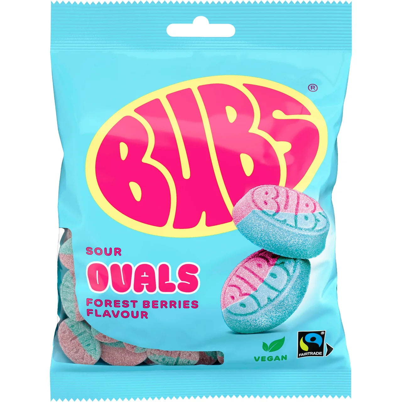 Bubs Goody Raspberry Blueberry – Swedish Soft Foam Candy with Raspberry & Blueberry Flavor | 90 g (3.17 oz)