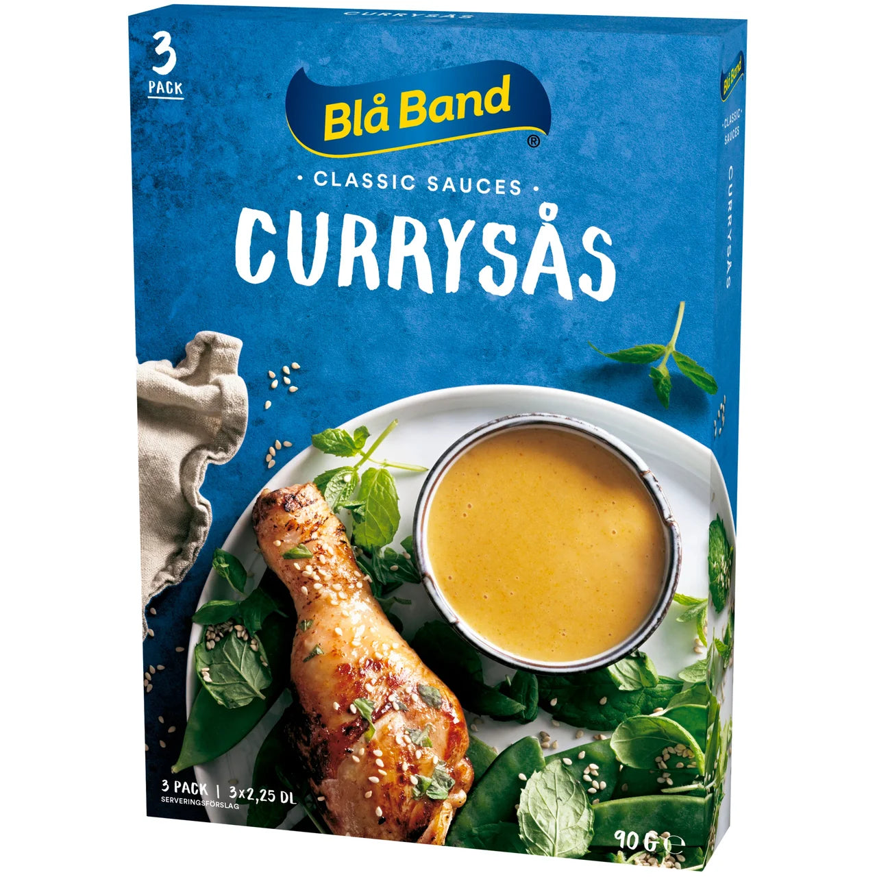 Blå Band Curry Sauce – Swedish-Style Mild Curry Sauce Mix | 3-pack 675 ml (22.8 fl oz)