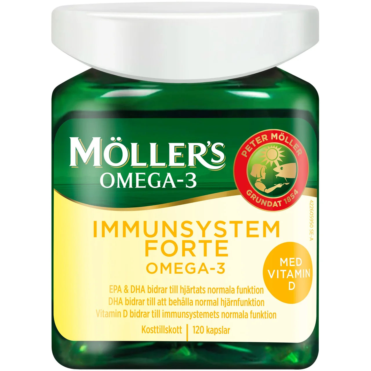 Möllers Immune System Forte Omega-3 – Heart, Brain & Immunity Capsules | 120 capsules