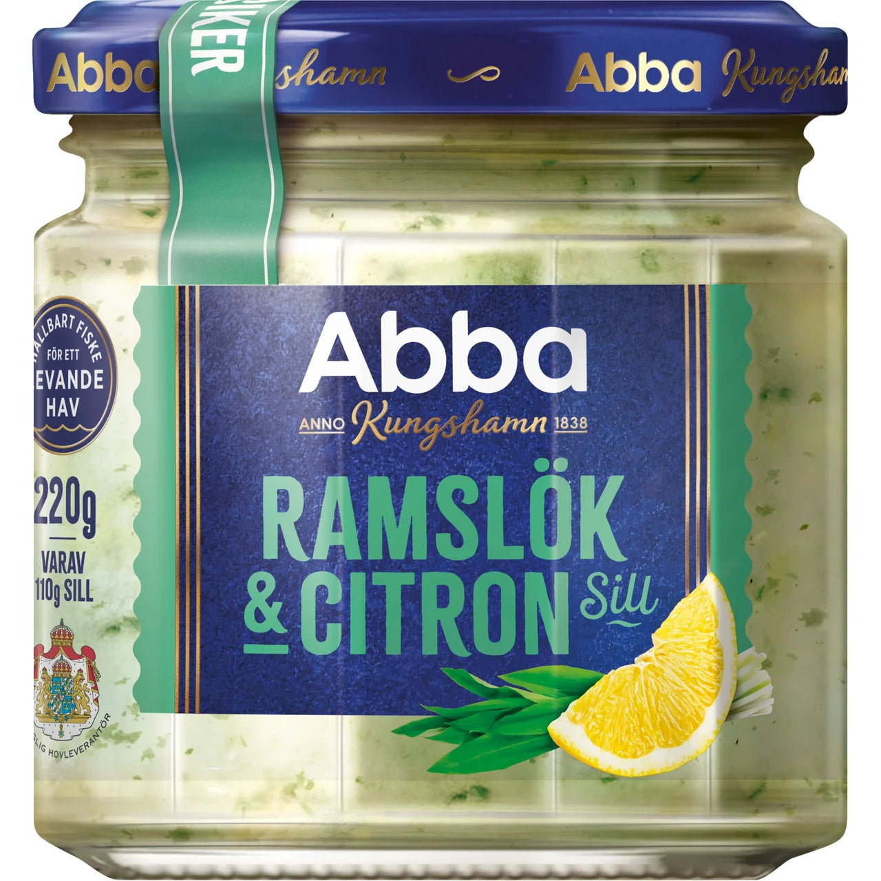 Abba Ramslök & Citronsill – Swedish Pickled Herring with Wild Garlic & Lemon | 220g (7.76 oz)