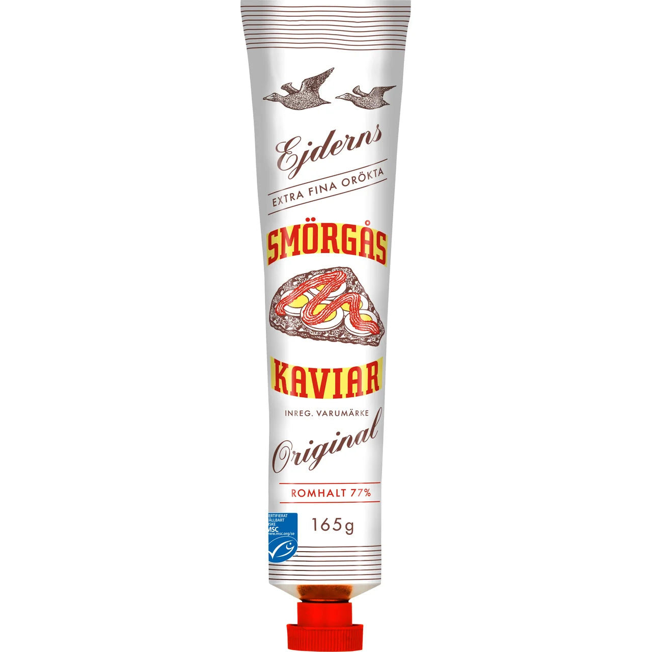 Ejderns Unsmoked Cod Roe Caviar – Classic Swedish Smörgåskaviar with 79% Cod Roe | 165 g (5.82 oz)