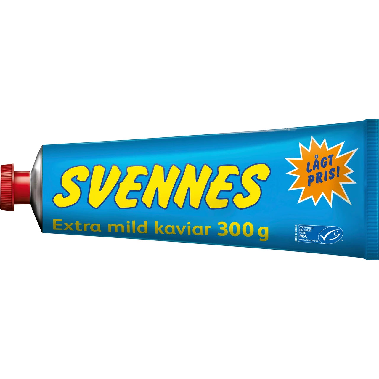 Svennes Mild Cod Roe Caviar – Swedish Extra Mild Smörgåskaviar in a Tube | 300 g (10.6 oz)