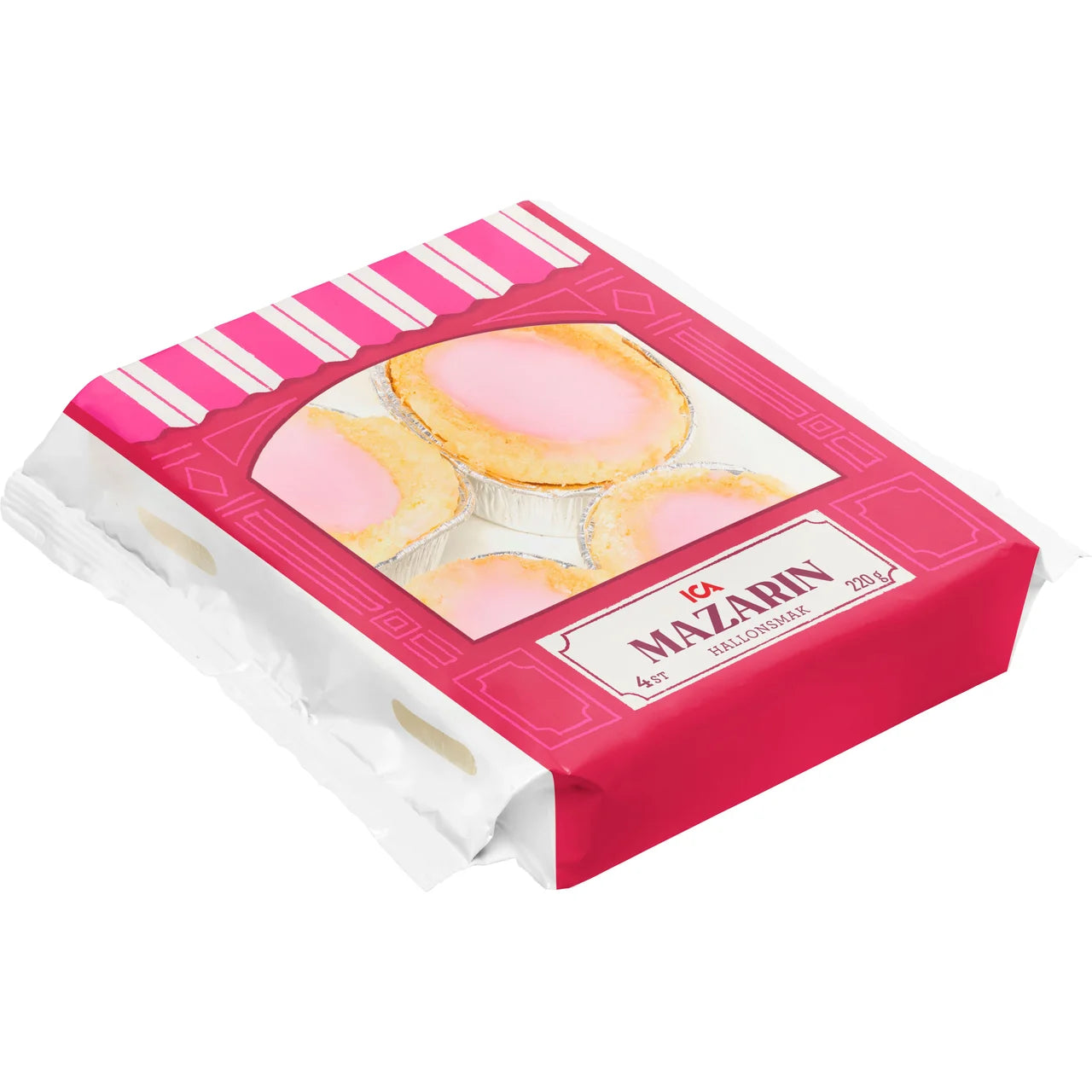 ICA Mazariner Raspberry – Swedish Almond Tarts with Raspberry Filling | 220 g (7.76 oz)