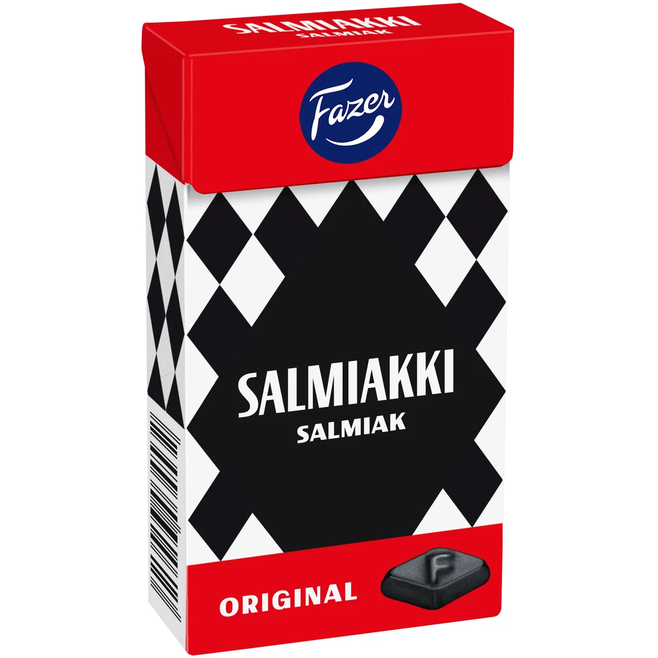 Fazer Salmiakki Pastilles – Finnish Salty Licorice Mini Pastilles in Pocket Tin | 40 g (1.41 oz)
