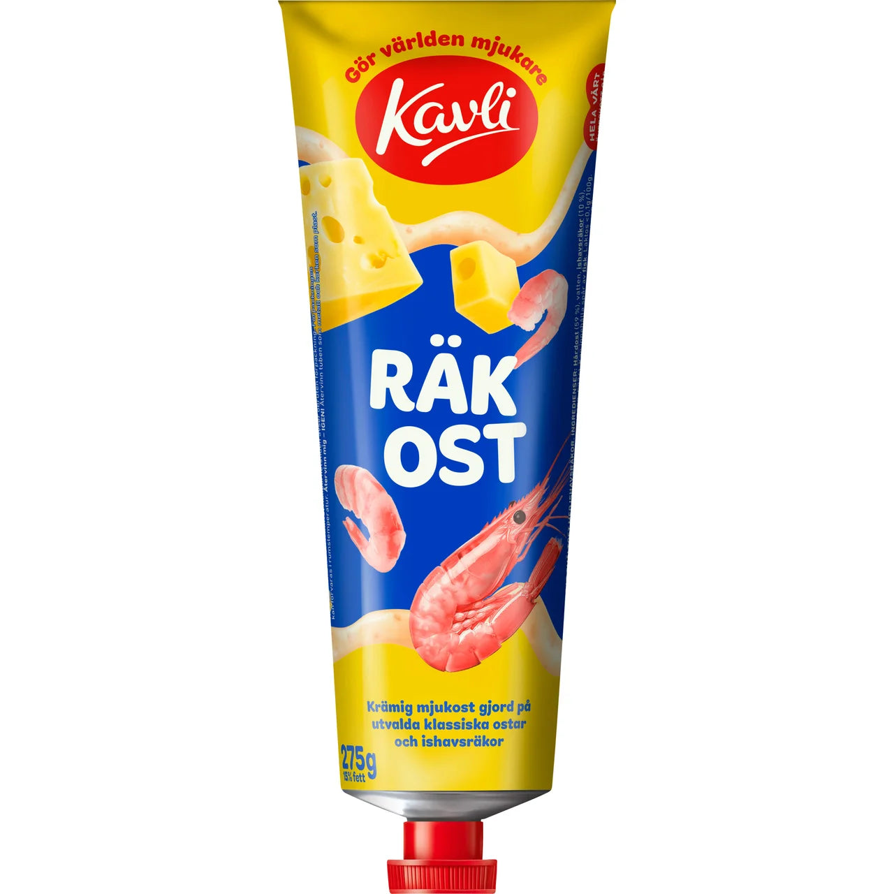 Kavli Shrimp Cheese Spread – Swedish Soft Cheese with Shrimp | 275 g (9.70 oz)